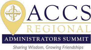 Association of Classical Christian Schools ACCS logo for regional administrators summit with tag sharing wisdom growing friendship